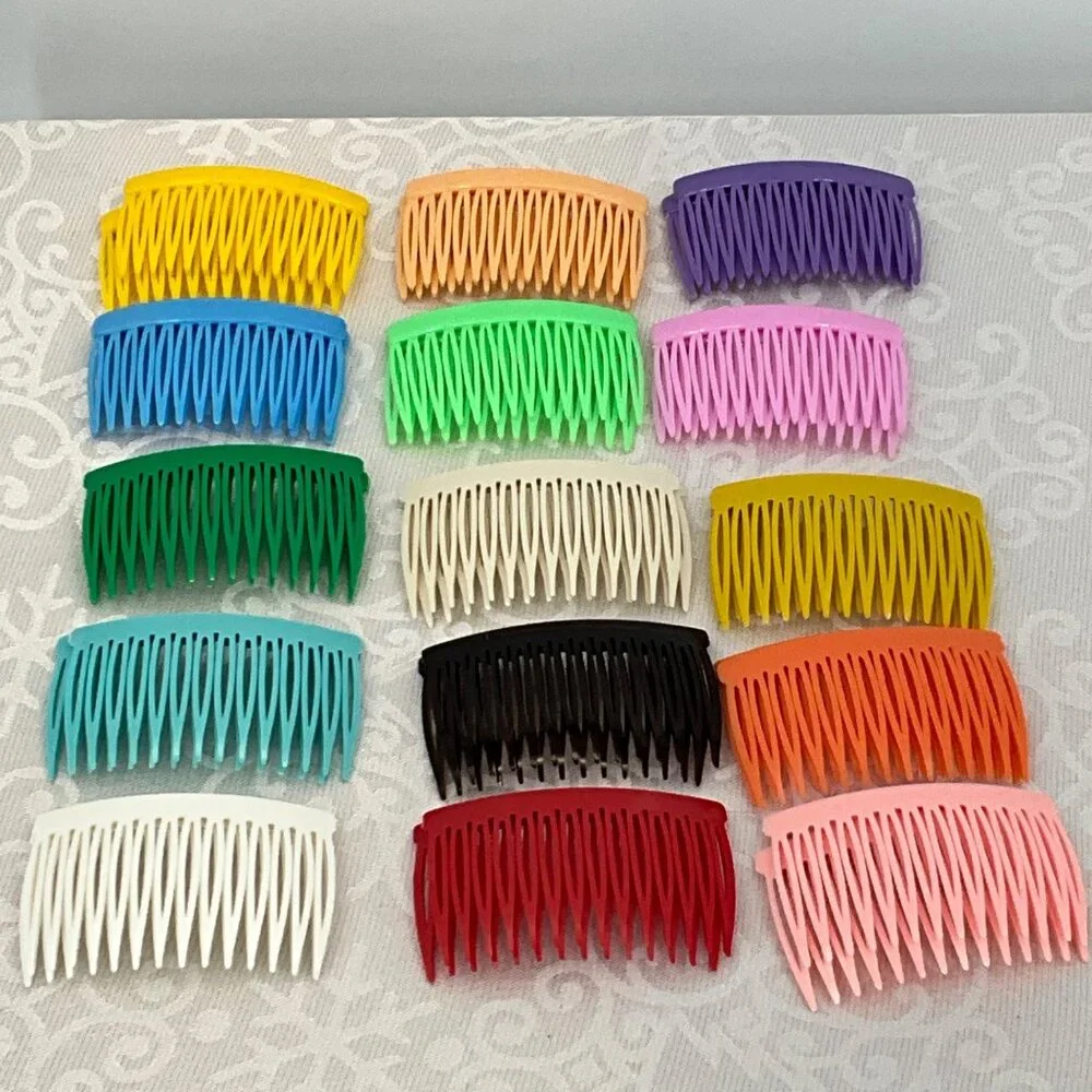 Set Of 30 Colorful Plastic Hair Combs For Women‎ & Girls